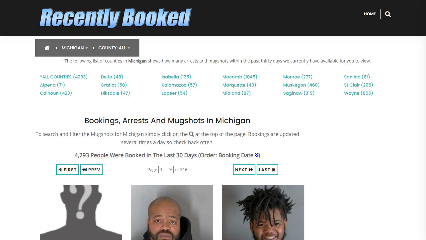 Bookings, Arrests and Mugshots in Van Buren County, Michigan